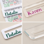 Personalised Clear White Acrylic Mahjong Pusher Line Finder Mahjong Night Birthday Gift for Mahjong Player