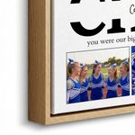 Personalized Photo Canvas Prints with Name and Text Ship from USA End of Season Birthday Gift for Coach