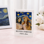 Personalised Starry Sky Style Photo Rectangle Building Brick Puzzle with Text and Name Home Decor Birthday Gift for Family Friends