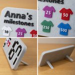 Personalised 3D-Printed Parkrun Milestone Tracker Ornament with Name Run Counter Birthday Gift for Parkrun Runners