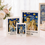 Personalised Starry Sky Style Photo Rectangle Building Brick Puzzle with Text and Name Home Decor Birthday Gift for Family Friends