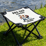 Personalised Face Photo BBQ Sports Gamer Dad Folding Stool Outdoor Activities Camping Birthday Gift for Dad