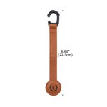 Personalised Monogram Design Portable PU Leather Magnetic Hat Clip with Initial and Name Daily Use Birthday Gift for Men Drivers