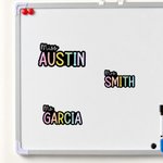 Personalized Rainbow Teacher Name Whiteboard Classroom Magnet Back to School  Gift for Teacher