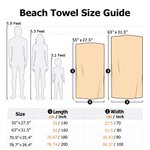 Personalized Sports Figure Silhouette Quick Dry Oversized Microfiber Beach Towel with Name Travel Essentials Beach Party  Gift for Sports Lovers
