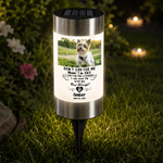 Personalized Pet Photo Paw Print Solar Garden Light with Name and Text Garden Decor Memorial Sympathy Gift for Family Pet Owners