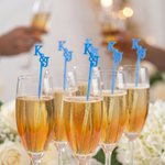 Personalisierte mehrfarbige Rührstäbchen für Getränke – Cocktail-Rührstäbchen mit Initialen, 15er-Set – Cocktail-Anhänger, Hochzeits- und Verlobungsgeschenk für Paare und Jungvermählte
