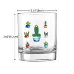 Personalized Funny Bird Tit Cactus Prick 10 oz Rock Whiskey Glass with Name Anniversary Birthday Retirement Gift for Whiskey Lover