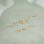 Personalized Romantic  Monogram Design Ceramic Scalloped Edge Trinket Jewellery Dish with Initials Wedding Engagement Gift for Couple