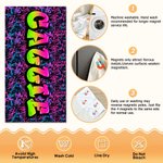 Personalized Graffiti Design Oversized Quick Dry Magnetic Beach Towel with Name Summer Vacation Accessory Birthday Gift for Family Friends