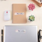 Personalised Apple Books Rainbow Teacher Elements Text Waterproof Stickers Celebration Teacher's Day Back to School Gift for Teacher