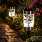 Personalized Pet Photo Paw Print Solar Garden Light with Name and Text Garden Decor Memorial Sympathy Gift for Family Pet Owners
