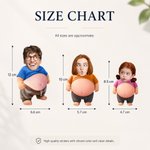 Personalized Cartoon Squishy Belly Character Face Photo Shockproof Bumper Stickers with Name Daily Use Party Decor Birthday Gift for Friends Family