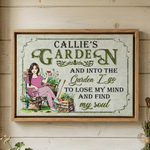 Personalized Retro Cartoon Character Canvas Prints with Name Home Decor Ship from USA Birthday Anniversary Gift for Family Gardening Lovers