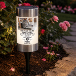 Personalized Pet Photo Paw Print Solar Garden Light with Name and Text Garden Decor Memorial Sympathy Gift for Family Pet Owners
