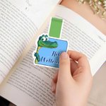 Personalized Hello Cute Animal Magnetic Bookmark Clip with Name Reading Corner Back to School Birthday Gift for Bookworms Librarian Students