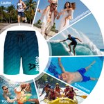 Personalisierte Surf-Motiv Badeshorts | mit schnelltrocknendem Material und Mesh-Innenfutter | mit Namen | Geburtstagsgeschenk für Männer und Kinder