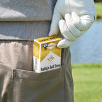 Personalized Creative Cigarette Case Golf Tee Holder Box Tag with Text and 10 Pcs Wooden Tees Game Day Birthday Gift for Golf Players