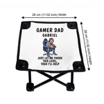 Personalised Face Photo BBQ Sports Gamer Dad Folding Stool Outdoor Activities Camping Birthday Gift for Dad