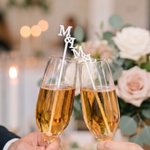 Personalisierte mehrfarbige Rührstäbchen für Getränke – Cocktail-Rührstäbchen mit Initialen, 15er-Set – Cocktail-Anhänger, Hochzeits- und Verlobungsgeschenk für Paare und Jungvermählte
