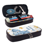 Personalized Cute Animal Says Hello Durable Pencil Case with Name Back to School Birthday Gift for Boys Girls Students