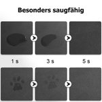 Personalisierte wasserfeste Napfunterlage im Aquarell-Stil | mit Haustierfoto | rutschfeste Gummirückseite | Futtermatte | Geschenk für Tierbesitzer