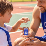 Personalised 3D Printed Jersey Basketball PLA Keychain with Name and Number Daily Use Birthday Gift for Basketball Lover