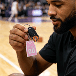Personalised 3D Printed Jersey Basketball PLA Keychain with Name and Number Daily Use Birthday Gift for Basketball Lover