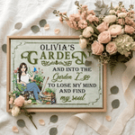 Personalized Retro Cartoon Character Canvas Prints with Name Home Decor Ship from USA Birthday Anniversary Gift for Family Gardening Lovers