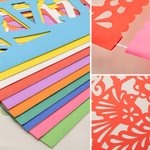 Personalized Mexican Fiesta Amor Papel Picado Banner Set of 10 with Text Party Decoration Wedding Birthday Cinco De Mayo Gift for Party Planners Hosts