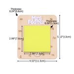Personalised Apple Pencil Wood Sticky Note Holder Set with Title and Surname Appreciation Back to School Season Gift for Teacher