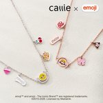 Personalised Smiley emoji Crying emoji Emotional Reversal Necklace with Text and Date Birthday Anniversary Gift for Best Friend | Callie × emoji ™