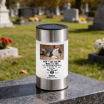 Personalized Pet Photo Paw Print Solar Garden Light with Name and Text Garden Decor Memorial Sympathy Gift for Family Pet Owners