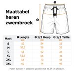 Gepersonaliseerde sneldrogende Hawaiiaanse tropische zwemshort met foto en mesh binnenbroekje - strandfeest en verjaardagscadeau voor mannen