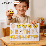 Personalized Colourful emoji Number Name Children's Puzzle Board Daily Use Toy Baby Shower Birthday Gift for New Parents Kids | Callie × emoji ™