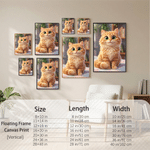 Personalized Pixar Style Pet Photo Canvas Prints Living Room Wall Decor Ship from USA Birthday Gift for Pet Owner Lover