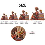 Personalized African American Reading Woman Wooden Ornament with Name Home Decor Afrocentric Gift for Women Bookworms Book Lovers