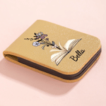 Personalised Birth Flower Book Magnetic Bookmark Clip with Name Reading Accessory Birthday Gift for Book Lovers Readers
