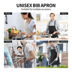 Personalized Family Bouquet Photos Adjustable Apron with Name Kitchen Use Birthday Gift for Mom Cooking Baking Enthusiast