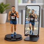 Personalised 3D Runner Figurine from Photo with Name Marathon Runner Desk Decoration Birthday Gift for Running Lovers Marathon Runners