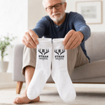 Personalised 100% Cotton Monogram Wedding Socks with Name Year Wedding Party Gift for Groomsmen Best Man
