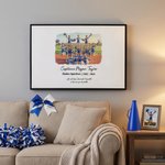 Toile personnalisée avec photo d'épique et texte - Cadeau de remise des diplômes fin de saison pour les professeurs ou les entraineurs