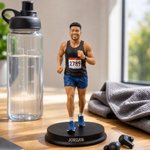 Personalised 3D Runner Figurine from Photo with Name Marathon Runner Desk Decoration Birthday Gift for Running Lovers Marathon Runners
