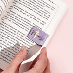 Personalised Birth Flower Book Magnetic Bookmark Clip with Name Reading Accessory Birthday Gift for Book Lovers Readers