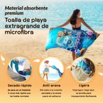 Toalla de playa personalizada suave con inicial personaje animado de buceo y nombre regalo de vacaciones de verano o cumpleaños para niños