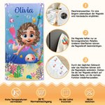 Personalisiertes großes 3D-Taucher Magnet-Strandtuch mit Meerestier | schnelltrocknend | Sommerurlaub Outdoor Geburtstag Geschenk für Familie Freunde