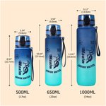 Botella de agua personalizada con diseño de animales y pelotas multicolores, con nombre y número. Regalo de cumpleaños para equipos de entrenamiento al aire libre, ideal para jugadores, entrenadores y
