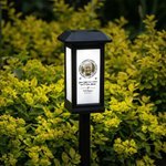 Personalized Forever in My Hearts Waterproof Photo Solar Garden Light with Name and Year Garden Decor Memorial Sympathy Gift for Family Friend