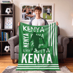 Personalized Watercolor Sports Player Silhouette Striped Soft Throw Blanket with Last Name and Name Home Decor Birthday Gift for Sports Enthusiasts