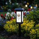 Personalized Forever in My Hearts Waterproof Photo Solar Garden Light with Name and Year Garden Decor Memorial Sympathy Gift for Family Friend